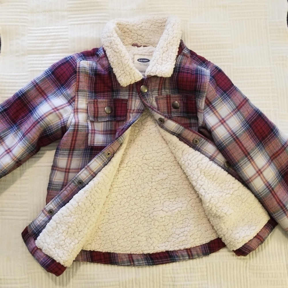 Boys sherpa lined shirt jacket 5T